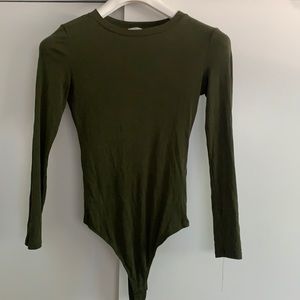 olive long sleeve bodysuit